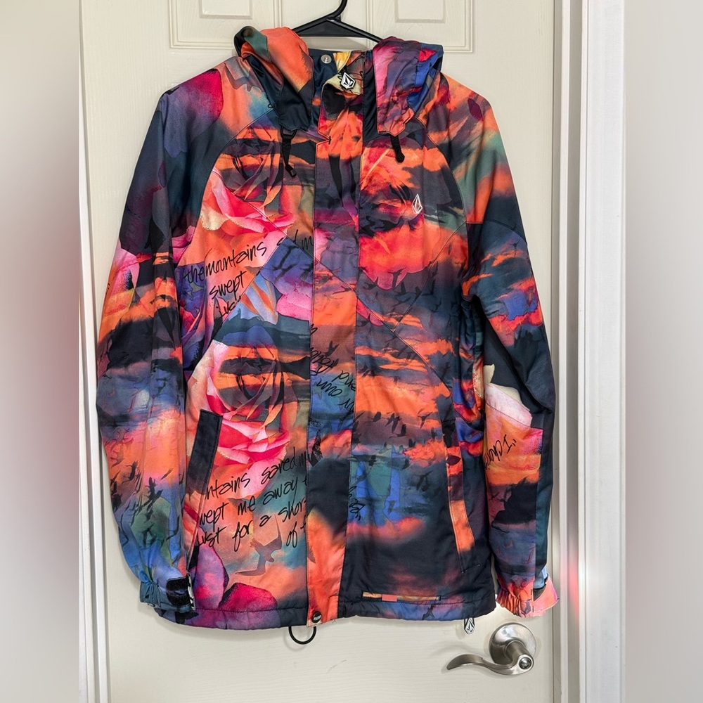 Volcom Nimbus Iconic Women’S Vibrant Multicolor Women's Full Zip Jacket XS